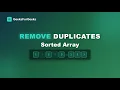 L26 Remove Duplicates Sorted Array GeeksforGeeks