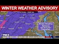 Winter Weather Advisory Portions of Maryland Virginia under snow threat