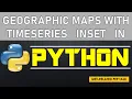 CODING Snippet 008 Python Geographic Map with Timeseries Inset