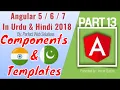 Part 13 Angular 5 crash course series in Urdu how to create angular Templates and components