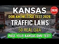 Kansas DMV Traffic Laws Practice Test 2026 50 Must-Know Permit Test Questions