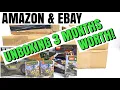 Unboxing the past 3 months worth of Amazon Ebay deliveries NO set opening in this
