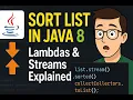 Sorting a List in Java 8 Using Streams and Lambdas With Examples
