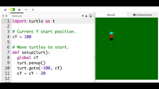 Python tutorial turtle racing 1