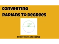 Converting Radians to Degrees