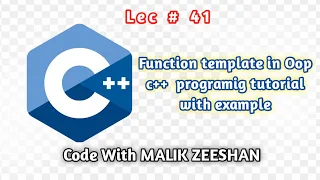 function template in C with programme example Template in C template function