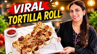 Viral Tortilla Roll Recipe l Pinwheel Recipe By Kitchen With Amna