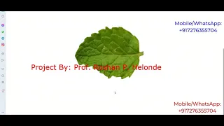 Plant Species Detection Using Image Processing Python Project With Source Code Plant Detection