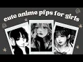 30 aesthetic anime pfp black white blurred icons lunadreams