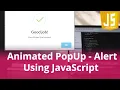 How to Make Animation Alert PopUp Using JavaScript