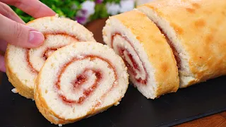 Невероятно Вкусный Рулет к Чаю за 5 минут! Просто и очень Вкусно!