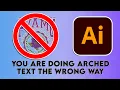Illustrator Technique to arch text correctly