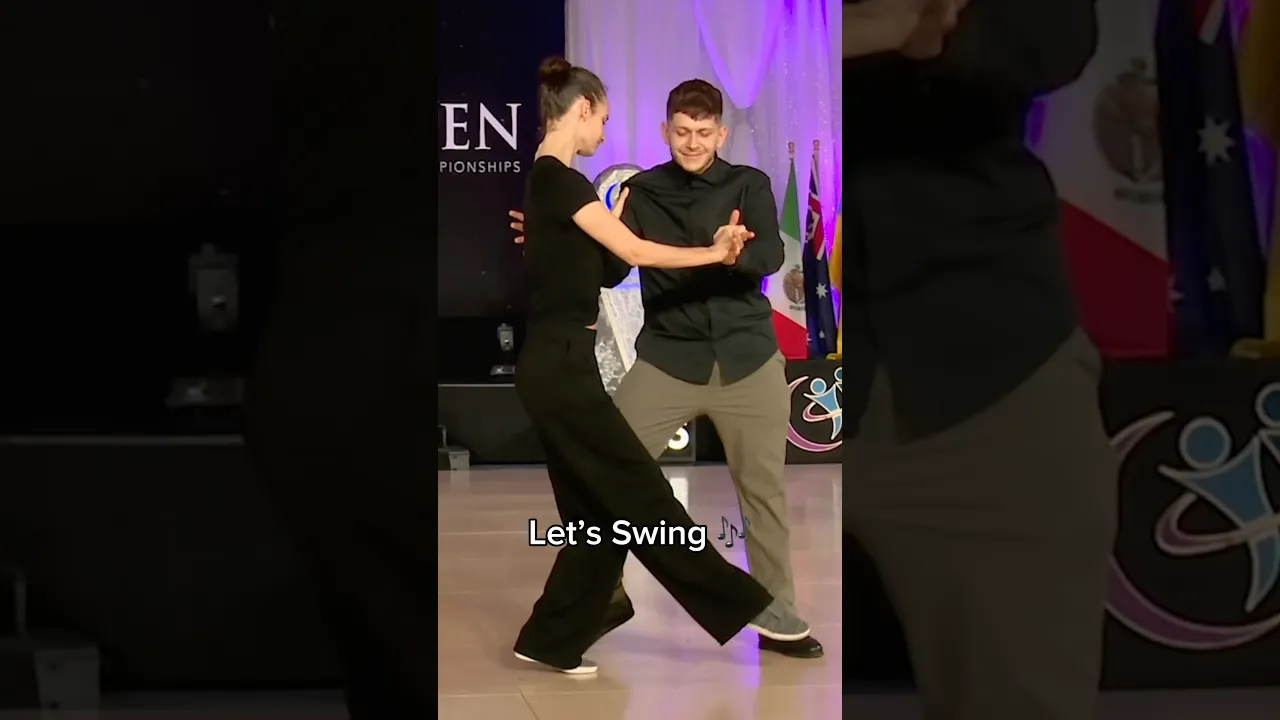 For my caption:Dancing to Classic Swing music at The Open 🎶😌🪩#dance #westcoastswing #wcs #theopen