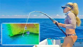 160 Foot Underwater CLIFF Girl Drops Baits on Florida s Biggest Ledge and Caught This