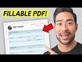 How To Create a Fillable PDF Form For FREE