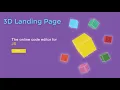 3D Landing Page with HTML CSS and JavaScript CSS Transitions CSS 3D Transforms CSS Animations