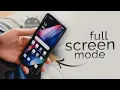 What is Full Screen Mode on Android tutorial