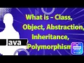 Oops Basic Concepts - Class Object Abstraction Polymorphism Encapsulation Inheritance Part 2
