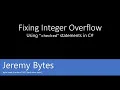 Fixing Integer Overflow in C with checked