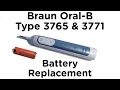 Battery Replacement Guide for Braun Oral-B Genius Smart Toothbrush Type 3765 3771 9000 8000 6000 6