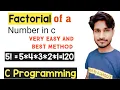 c program to find factorial of a number using while loop