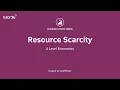 What is Resource Scarcity I A Level and IB Economics