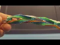 Straight stitches forced to twist - Less common boondoggle techniques