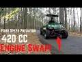 Custom Golf Cart with a V W Transmission and a Predator 420 cc Engine