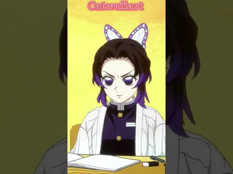 Shinobu inyecta a Tanjiro xD #kimetsunoyaiba #fyp #demonslayer #fypシ #catwaiiart