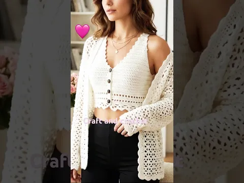 Easy crochet summer top , free crochet pattern , craft and crochet #crochet #knitting