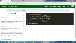 freeCodeCamp DNA Pairing