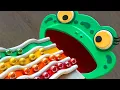 Lagu Marble Run Race Plasticine Frog ASMR Pop Tube
