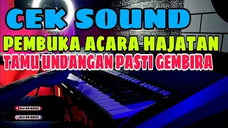 cek sound dangdut electone bikin tamu undangan gembira