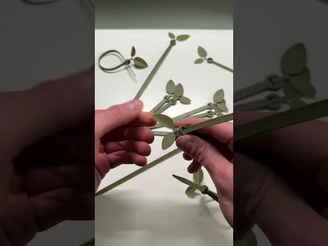 Leaf Tie, gardening zip ties. video thumbnail