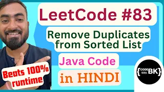 LeetCode 83 - Remove Duplicates from Sorted List Java Code Linked Lists in Java