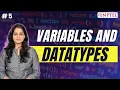 Variables and Datatypes Python for Data Science