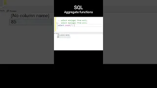 SQL - Aggregate Functions