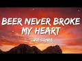 Luke Combs - Beer Never Broke My Heart (Lyrics)
