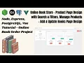 E-Commerce Product Page Design with Search Filters Manage Products Online Book Store Vue3