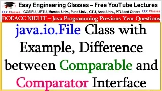 java io File Class with Example Difference between Comparable and Comparator Interface