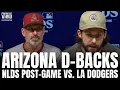 Zac Gallen Torey Lovullo on D-Backs Verge of Eliminating Dodgers Not Taking Moment for Granted