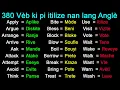 380 Veb ki pi itilize nan lang Angle 380 Most Used Verbs in English LESON