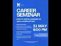 NYP Career Seminar - How to Write a Winning CV and Cover Letter