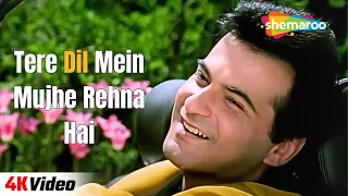 tere dil mein mujhe 4k video mohabbat sanjay kapoor madhuri dixit udit narayan 90s songs