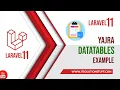 Laravel 11 Datatables Integrating jQuery Datatable with Laravel