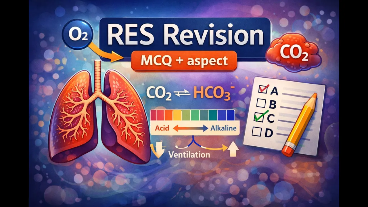RES module aspect & MCQ revision - Catalyzed biochemistry