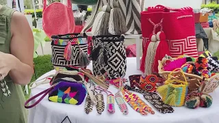 معرض للصناعات اليدوية حلويات مغربية ولقينا اكسسوارات ديال الشلوح 