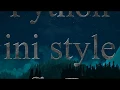 Download Lagu Python - ini style ConfigParser