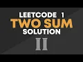 LeetCode 1 - Two Sum Solution Brute Force Optimal