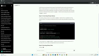 Converting string data to binary and decoding it in Python